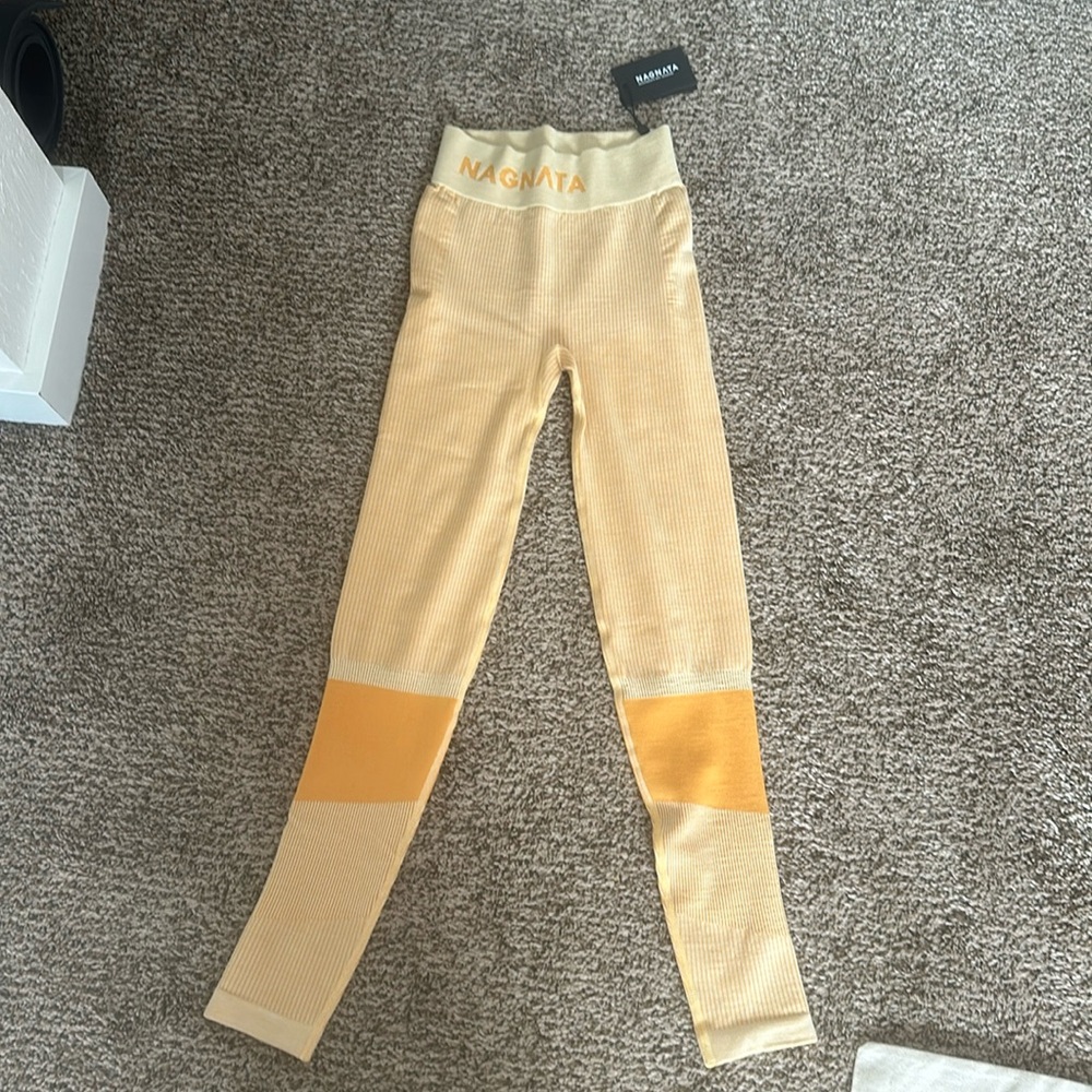 NagnataBallet Legging Pistachio/Marigold size small